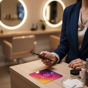 Card NFC Instagram – Română / English – Setup inclus