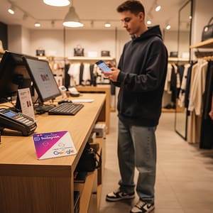 Card NFC Google Review + Instagram – Română / English – Setup complet inclus