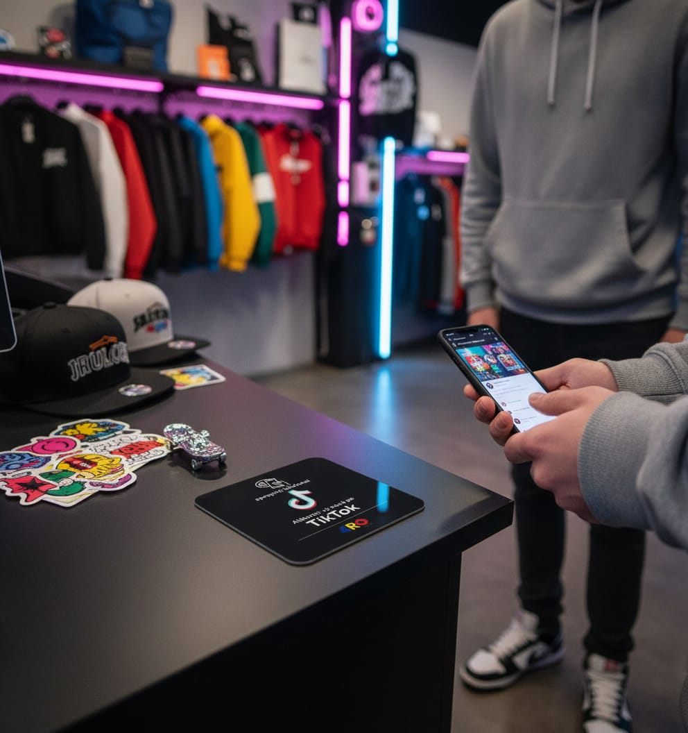 Card NFC TikTok – Română / English – Setup inclus